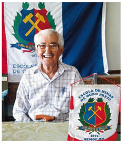 Victor Delquech na Escola de Minas da Universidade Federal de Ouro Preto (UFOP). Créditos: divulgação Scielo.