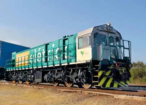 Locomotivas elétricas utilizadas na mineração reduzem emissões de carbono