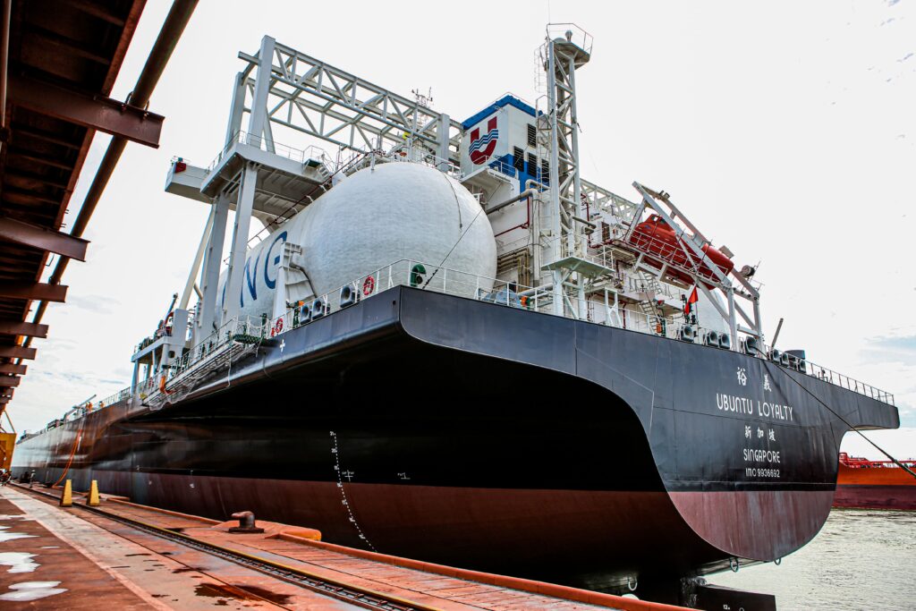 Navio da Anglo American. Crédito: Divulgação