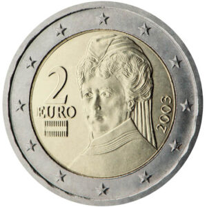 Moeda de 2 Euros (Crédito: Banco Central Europeu)